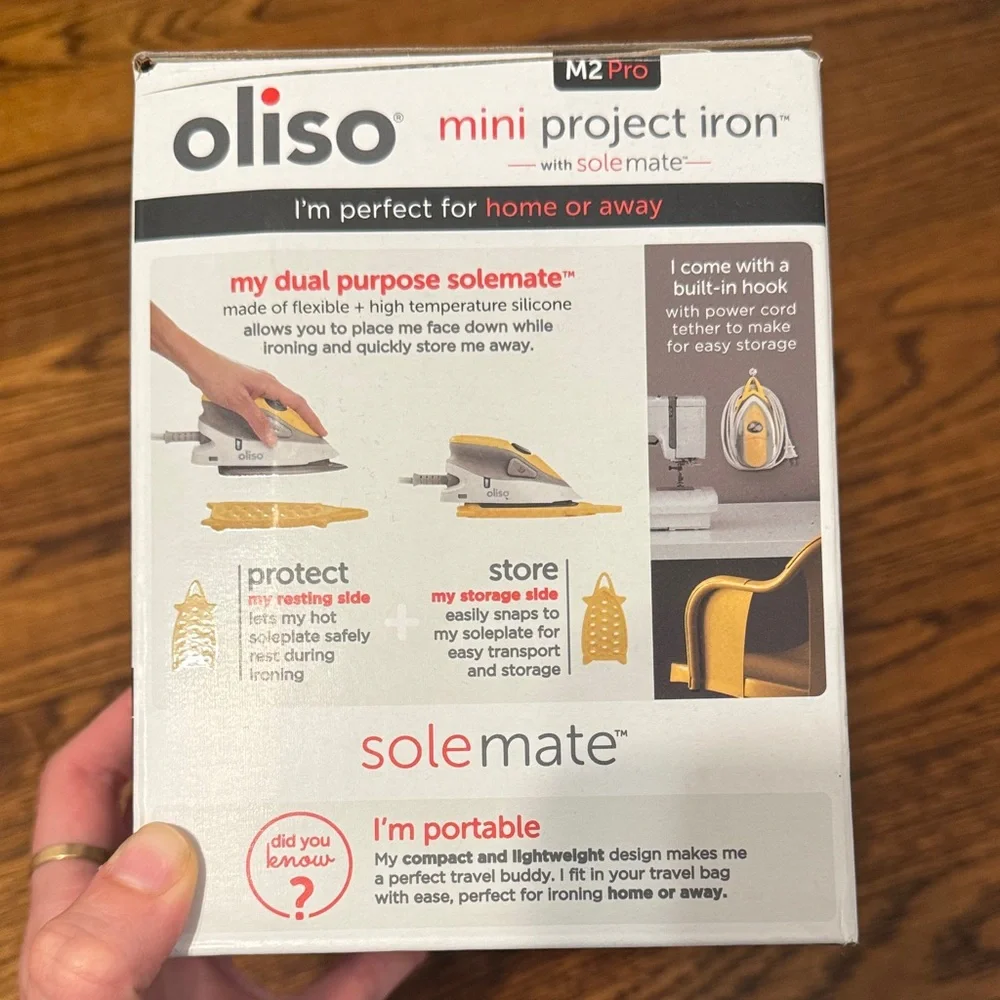 Oliso M2 Pro Mini Project Iron - Yellow and Gray - Picture 3 of 3